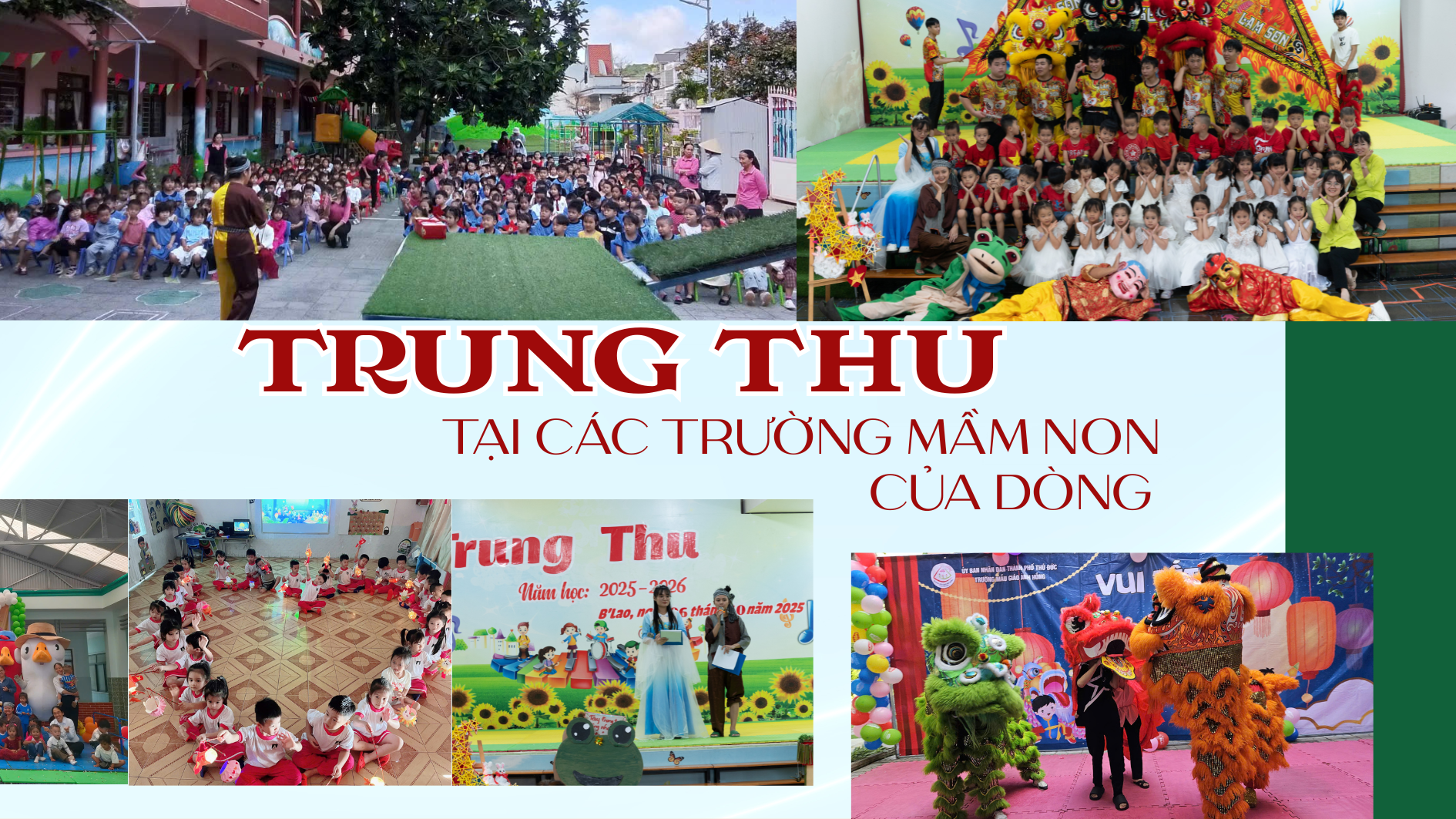 Trung thu ấm áp tại các trường mầm non của Hội Dòng